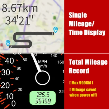  GPS Universal Vitezometru Camioane Cadou Multifunctional Masina Ceas Digital Depășirea vitezei de Alarmă Kilometraj Ecran Mare, Head Up Display