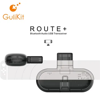  Gulikit Traseu+ Bluetooth Wireless Audio USB-C cu Adaptor de 3,5 mm Mini Microfon pentru Nintendo Comutator/PC