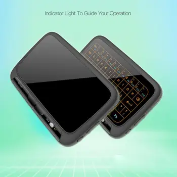  H18 2.4 GHz Mini Tastatura Wireless Cu Touchpad Cu Iluminare Din Spate Mouse-Ul De Aer Air Mouse Completa Touchpad-Versiunea Reincarcabila Tastatura
