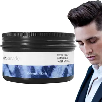  Hair Styling Crema Pentru Bărbați Styling Păr Fibre Wax Pentru Bărbați 100g Naturale Pure de Păr de sex Masculin Produse Pentru Toate Coafuri Ușor De Frotiu