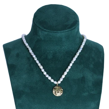  HOWAWAY de apă Dulce Pearl Colier Pentru Femei Bijuterii de Moda Soarele Cravată Colier de Primăvară Nou Stil de Cristal Pandent