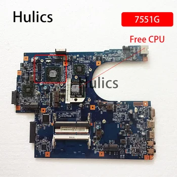  Hulics Folosit PENTRU Acer Aspire 7551 7551G Placa de baza Placa de baza MB.PT701.001 MBPT701001 JE70-DN 09929-1 48.4HP01.011 GRATUIT CPU
