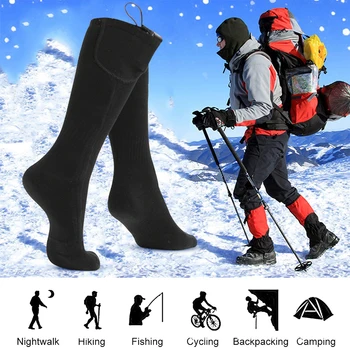  Iarna Cald În Aer Liber Sosete Termice Respirabil Trei Moduri Moale Snowboard, Ciclism Sport Electrice Incalzire Șosete