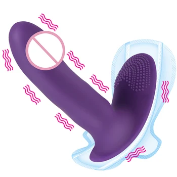  IKOKY Portabil Penis artificial sex Feminin Masturbari Anal Vibrator punctul G Vaginal masaj Vibratoare Jucarii Sexuale pentru Femei Stimulator Clitoris