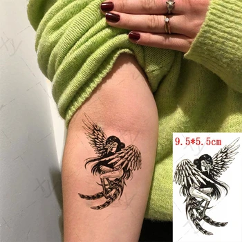  Impermeabil Tatuaj Temporar Autocolant Frumusete Zbor cu Aripă de Pasăre Masca Element de Dimensiuni Mici Body Art Flash Tatuaj Fals Tatuaj pentru Femei