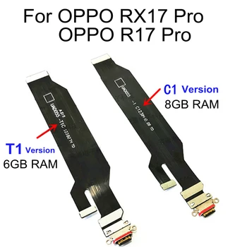  Incarcator USB Port de Încărcare Conector Dock Bord Cablu Flex Pentru OPPO RX17 R17 Pro Microfon Bord piesa de schimb