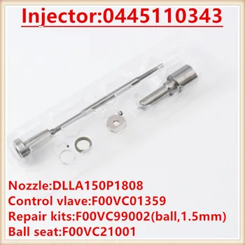  injector kit de reparare F00VC01359 DLLA150P1808 F00VC21001 F00VC99002 pentru 0445110343 injector seturi garnitura,plin garnitură,seal kit