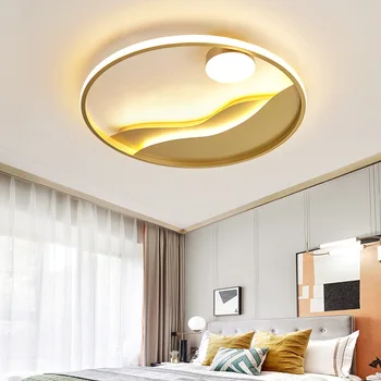  iron dome light, contractate și contemporană dormitor lampa lămpi și felinare de studiu de lux de aur