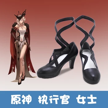  Joc fierbinte Genshin Impact La Signora Cosplay Pantofi de Halloween, Carnaval, Petrecere, Eveniment Etapă de Performanță pentru Carnaval Show-Comic