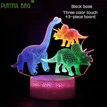  Jucării Creative lumina card figura Unicorn dinozaur 3D dynamic stereo cu led-uri touch control de la distanță pentru copii cadou zd38