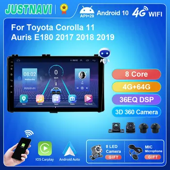  JUSTNAVI IPS 4G 64G Pentru Toyota Corolla 11 Auris E180 2017 - 2019 Android 10.0 Radio Auto Multimedia Player Video de Navigare GPS