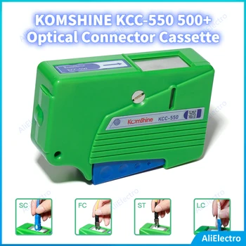  KOMSHINE KCC-550 500+ Optic Conector Casetă Tambur Instrument de curățare de Curățare pentru toate Singură Fibră și Manșoane MT transport gratuit