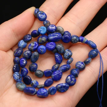 Lapis Lazuli Margele Vrac Piatra Naturala Neregulata Șirag de mărgele pentru DIY Bijuterii Colier Bratara Cercei Accesorii Dimensiuni de 6-8mm