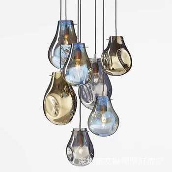  Lava sticlă droplight loft balon de Săpun cristal pandantiv modern lampă cu led-uri Colorate reflecție restaurant pandantiv de iluminat