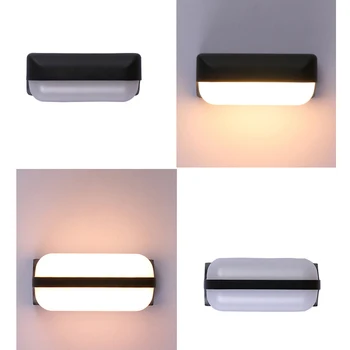  LED-uri Exterioare din Aluminiu rezistent la apa IP65 Lampă de Perete Modernă de Fixare Lumină în aer liber Tranșee de Perete Lampă de Scara, Curte si Aleea Calea