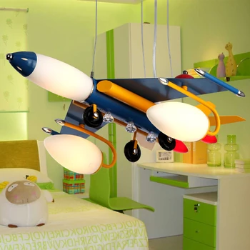  Led-uri moderne de Desene animate Avioane Pandantiv Lumina corpului de Iluminat Lamparas Childroom Lampa Lumini hanglamp