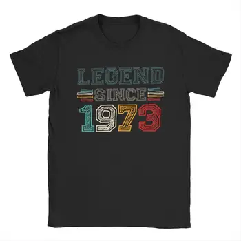  Legenda Din 1973 T Camasi pentru Barbati din Bumbac Noutate T-Shirt Crewneck 50 de Ani Tricou Maneca Scurta de Îmbrăcăminte 4XL 5XL