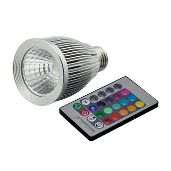  Livrare gratuita E27 RGB Bec LED 15W Bec led Lampa cu Control de la Distanță mai multe culori led-uri de iluminat AC85-265V