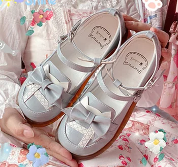  Lolita Printesa Japoneza Pantofi Student Drăguț Stil de Colegiu Jk Uniformă Cap Rotund Confortabil Pantofi Femei cu Toc Plat de 1-3cm Cosplay