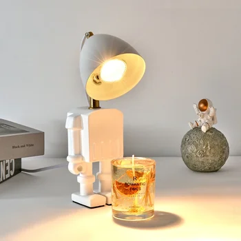  Lumânare Cald Lampă De Rășină Noptiera Parfum Masă Creativitatea Robot De Iluminat Lumini De Noapte Cadou