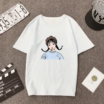 Mai buni Prieteni Tricou Femei Noi de Vara T-shirt 2020 Imprimate Desene animate Fete de Epocă Tricouri Bumbac Femei O Gatului Maneci Scurte
