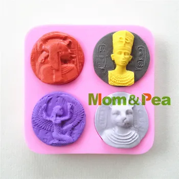  Mama&Mazare 0924 Transport Gratuit Egipt Legate în Formă de Mucegai Silicon Decorare Tort Fondant Tort 3D Mucegai de Calitate Alimentară
