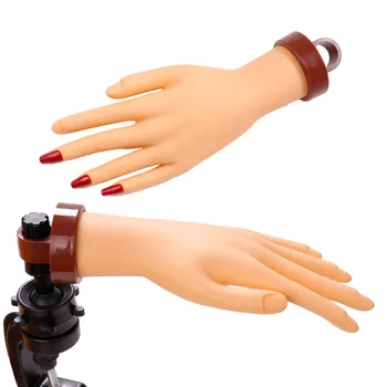  Manichiura Unghii practică model de proteză simulare de mână moale cu fix desktop suportul de afișare