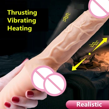  Mare Realist Penis artificial Sex cu Penisul Vibratoare Jucarii Sexuale pentru Femei Automată Penetrare Vibratoare Penis artificial Vibratoare Sex Mașină Sex Cadou