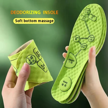  Masaj Deodorant Sport Tălpi De Picior Presopunctura Șoc-Absorbant Respirabil Funcționare Perna Insertii De Dezodorizare Pantofi Pad