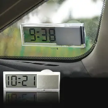  Masina Ceas Digital Montat Fraier LCD Display Digital de Bord Parbriz Ceas Automobile Accesorii de Interior