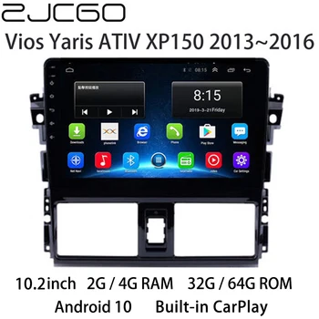  Masina Multimedia Player Stereo, GPS, DVD, Radio-Navigație NAVI Monitor cu Ecran Android pentru Toyota Vios Yaris ATIV XP150 2013~2016