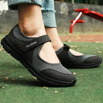  Moda De Vara Femei Plat Platforma Pantofi Ochiurilor De Plasă Respirabil Casual Pantofi Mocasin Zapatos Mujer Doamnelor Pantofi Cu Barca Adidași