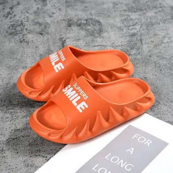  Moda Orange Summer Cuplu Platforma Papuci Femei Gură de Pește Plajă, Tobogane Femei Flip Flops Non-alunecare de Casa Pantofi шлепки женские