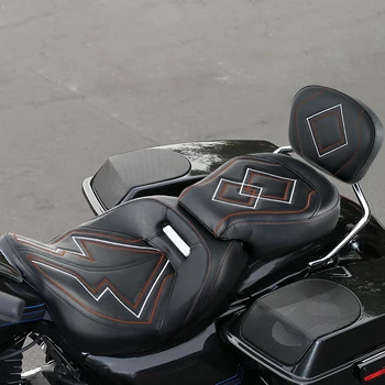  Motocicleta Două-up Față Spătarul Scaunului din Spate Pad Pentru Touring Harley Street Glide FLHX FLHR FLTRXSE 2009-2021