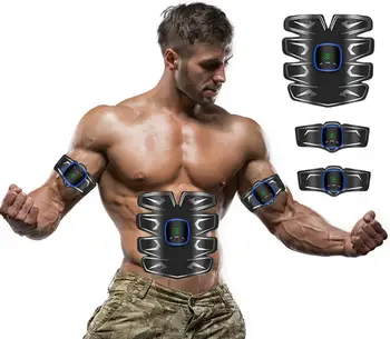  Musculare Antrenor ABS Stimulator Muscular Toner cu 6 Moduri de 10 Tensity cu Led-uri de Afișare și de Încărcare USB