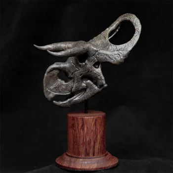  Nasutoceratops titusi Cap de Craniu Model de Schelet de Dinozaur Figura Animale Colecționar de Jucării Educative pentru Copii Decor GK Cadou
