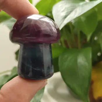  Naturale Cristal De Fluorit Ciuperci Minunat Lustruit Colorate Cuarț Minerală De Vindecare Decor Acasă Reiki Cadouri