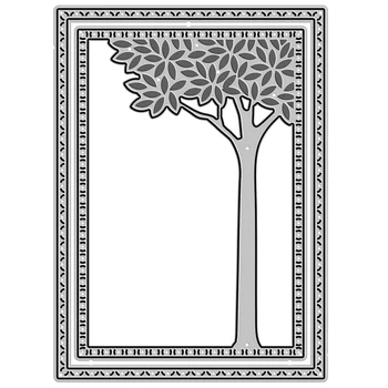  Noi Copac Dreptunghi Planta Cadru Ambarcațiuni 2020 Tăiere a Metalelor, Matrițe, pentru DIY Scrapbooking și Luare de Card Decor în Relief Mucegai Timbre