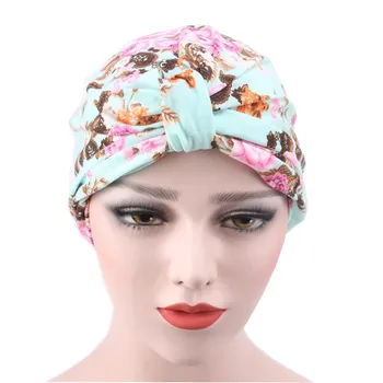  Noi Femeile Musulmane Indian Pălărie Întinde Print Floral Chimioterapie Cancer De Cap Turban Cap De Folie Sub Esarfa Arab Capota Beanie Chelioși De Păr
