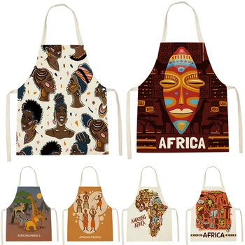  Nordic African din Africa Cucina Cartuny Femei Cucina cucina cucina manica lunga Aprile Accessori per la pulizia domestica delantal
