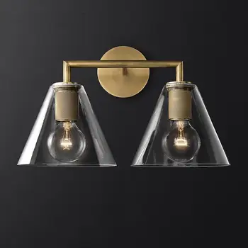  Nordic Fier de Sticlă LED Lămpi de Perete de Interior Decor Con Sconces corp de iluminat Camera de zi Dormitor Noptieră Coridor Design de Perete de Lumină