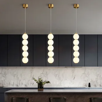  Nordic minge de sticlă candelabru modern, creativ, minimalist, lumina designer de dormitor personalitate bar, sala de mese candelabru de iluminat