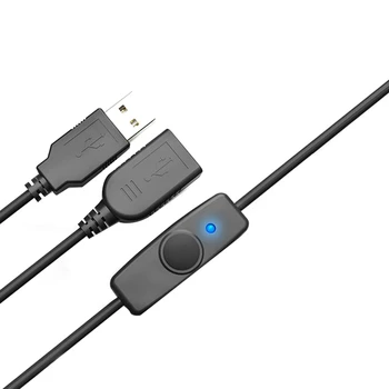  NOU-Date de Sincronizare USB 2.0 Extender Cablu USB Cablu prelungitor Cu Întrerupător cu LED Indicator Pentru PC Laptop USB Fan Lampă cu LED-uri