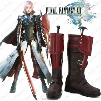  Nou Final Fantasy XIII fulger Eclair Farron Cosplay Cizme Anime Pantofi Custom Made