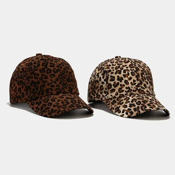  Noua Moda Barbati Femei pălărie Retro Leopard Primavara Toamna Snapback Hip Hop de Sport în aer liber Parasolar Tata Pălărie Gorras EP0332