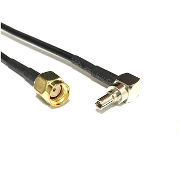  Noul Modem fără Fir prin Cablu conector RP-SMA Plug de sex Masculin Pentru a CRC9 Conector Unghi Drept Cablu RG174 20CM8