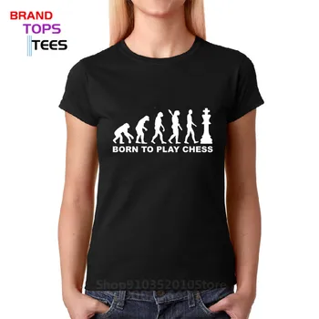  Născut pentru a juca Șah Evoluția tricou femei funy evoluția șah t-shirt de vară cu mânecă scurtă t-shirt topuri Tricou