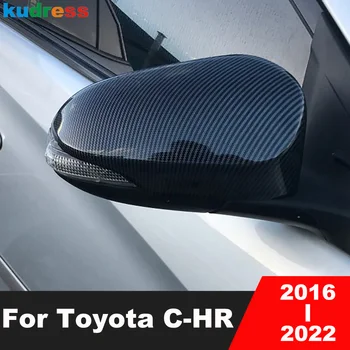  Oglinda retrovizoare Acopere Garnitura Pentru Toyota C-HR CHR 2016-2019 2020 2021 2022 Fibra de Carbon Partea Auto Aripa Oglinzi Capac Acoperă Autocolant