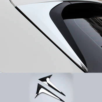  oglindă de argint strălucitor abs spate triunghi fereastra ornamente pentru mazda cx5 2017 2018 2019 2020 2021 decor cx-5 accesorii auto 2022