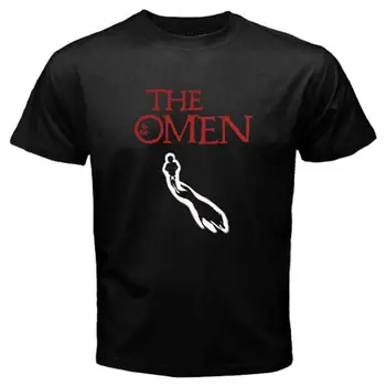  Omen Film Logo Barbati tricou Negru Marimea S la 3XL